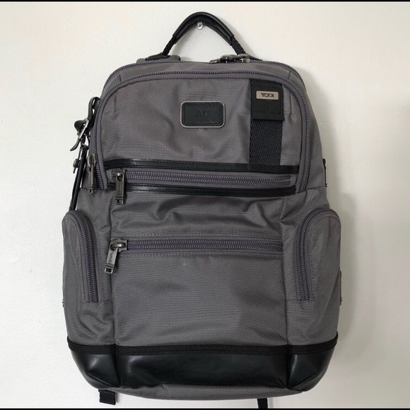 tumi backpack grey